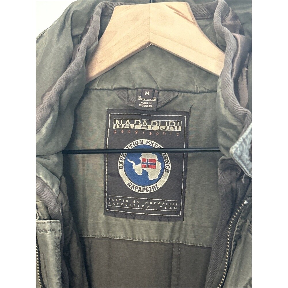 Napapijri Jacket Noyaet Camden Medium Drawcord Mod Jacket Indonesia Stone Wash - Picture 3 of 8